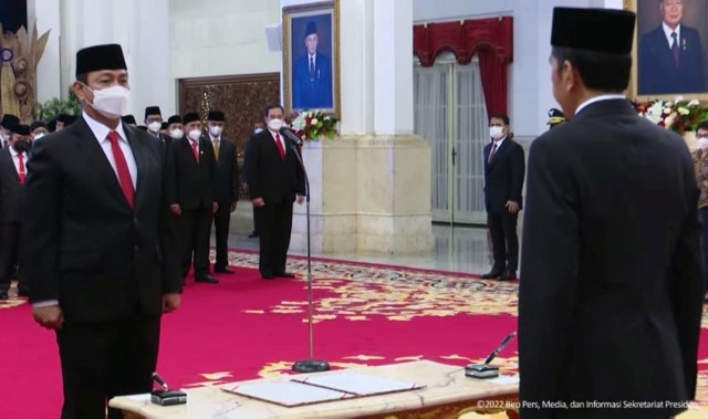 Jokowi Lantik Walkot Semarang Jadi Kepala LKPP (Foto: MNC Media)