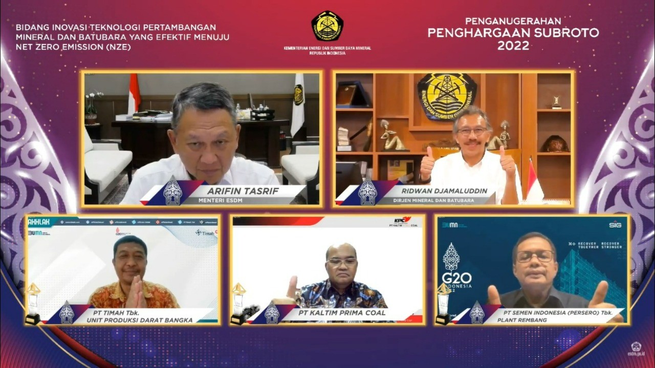 Kementerian ESDM Ganjar SIG Lima Penghargaan Subroto, Ini Alasannya (foto: MNC Media)