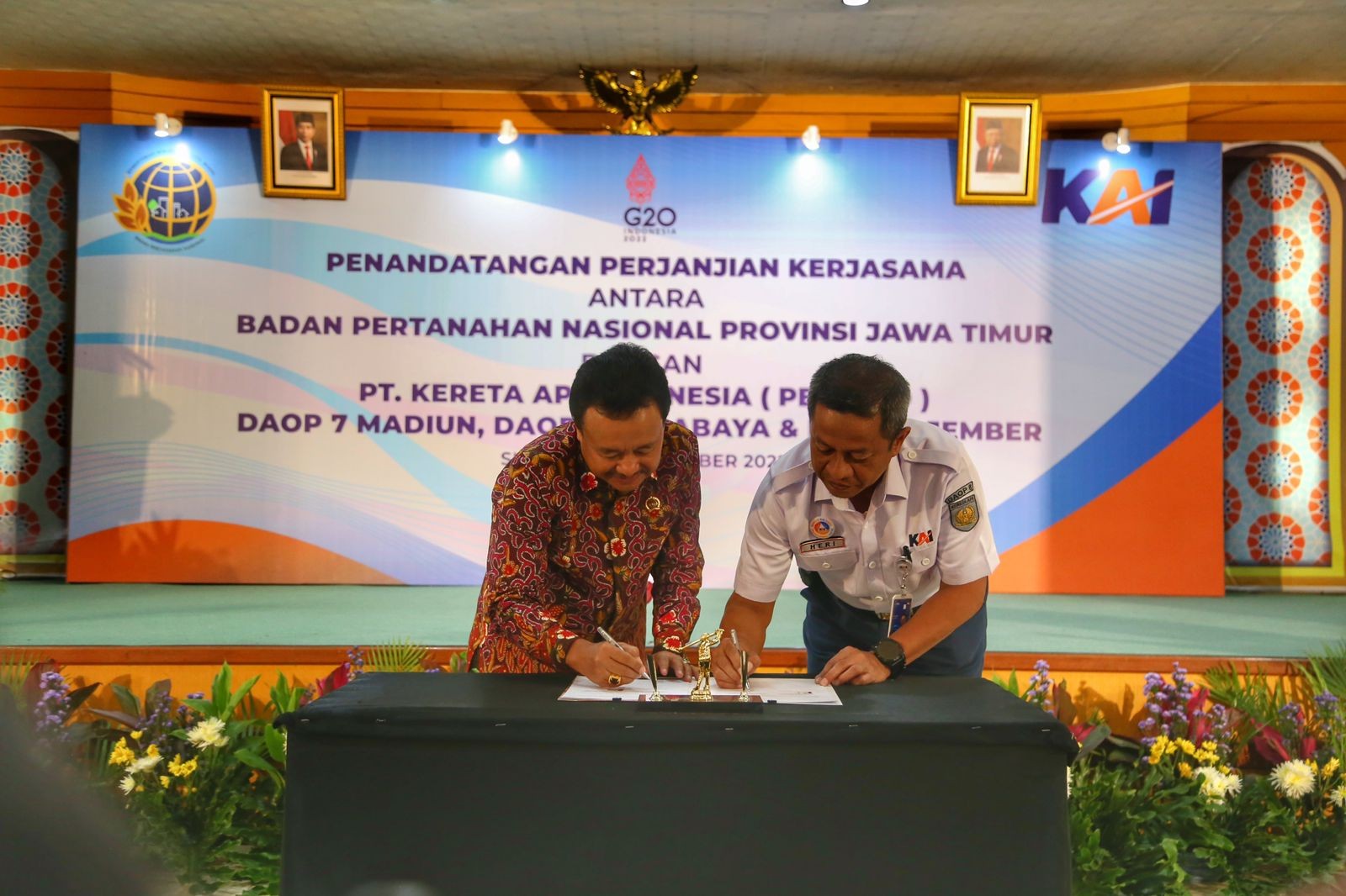 Amankan Aset Tanah di Jatim, KAI Gandeng BPN (FOTO: MNC Media)
