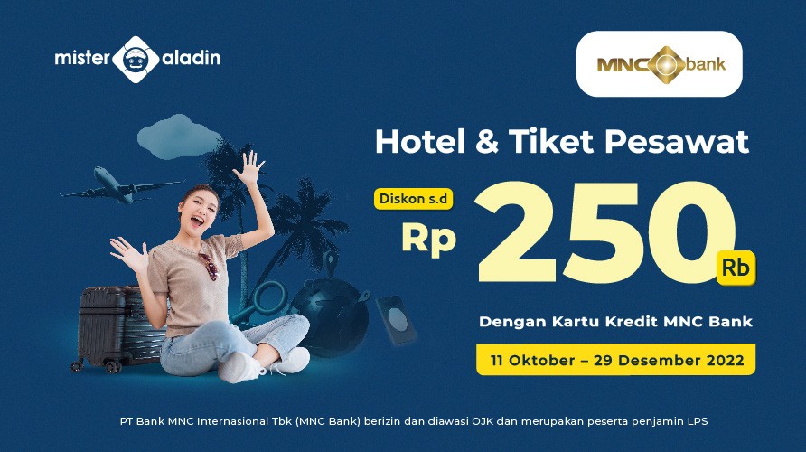 Pakai Kartu Kredit MNC Bank Bisa Dapat Diskon Hingga Rp250 Ribu di Mister Aladin (foto: MNC Media)
