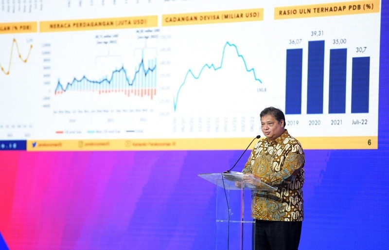 Airlangga: Pendapatan Lampaui Target, Defisit APBN 2022 Capai 2,38 Persen dari PDB. (Foto: MNC Media).
