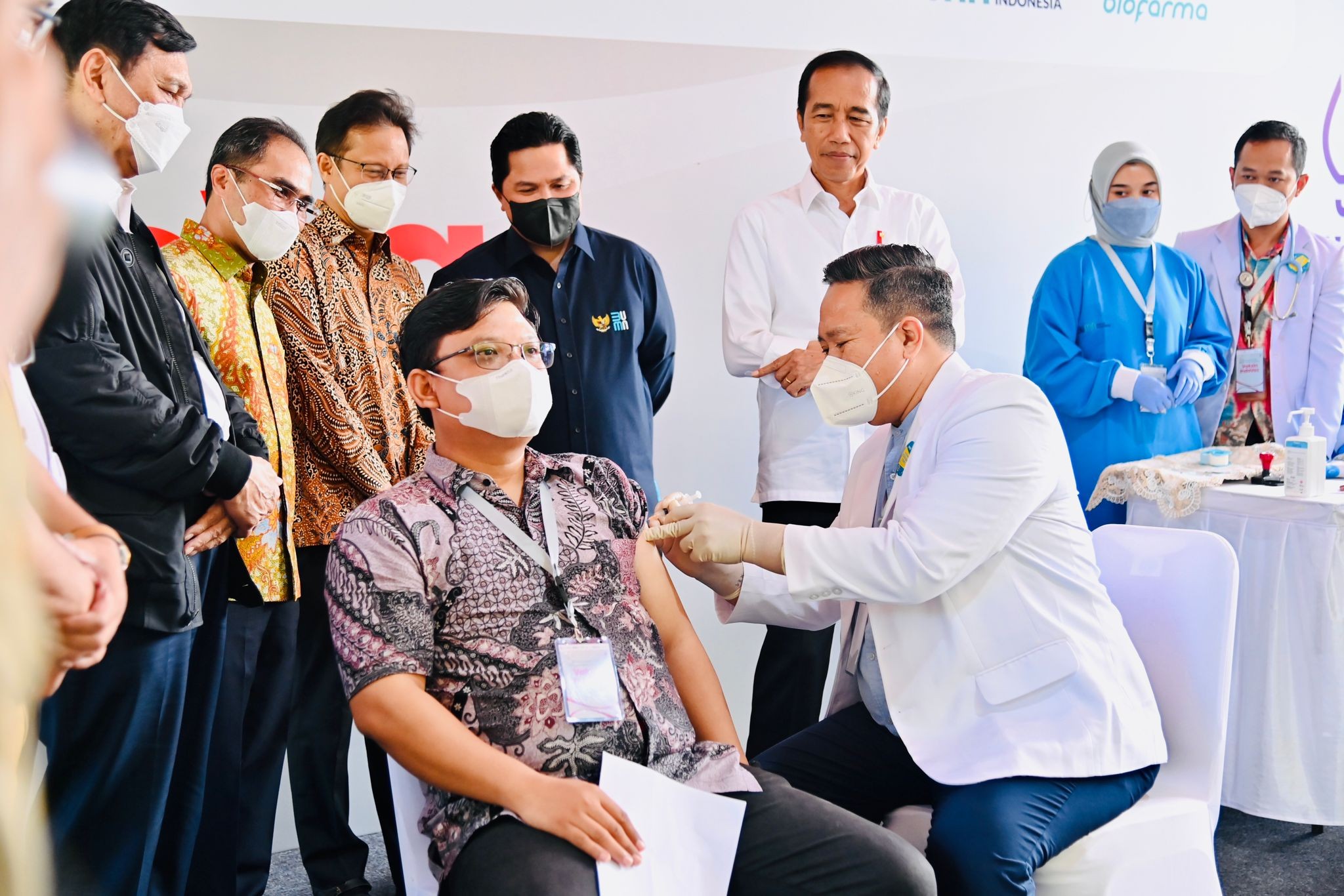 Jokowi Tinjau Penyuntikan Perdana Vaksin IndoVac di Bandung (Dok.ist)
