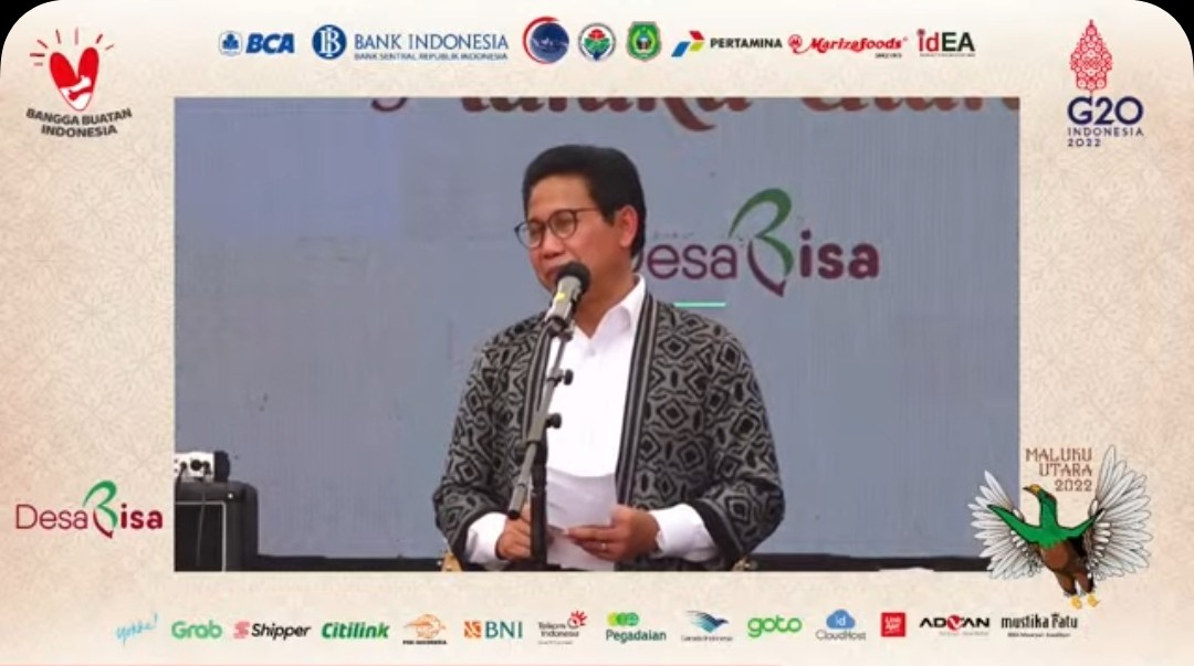 Mendes Pamer Kantornya Bebas Barang Impor, Hanya Ada Produk UMKM dan BumDes. (Foto: MNC Media)