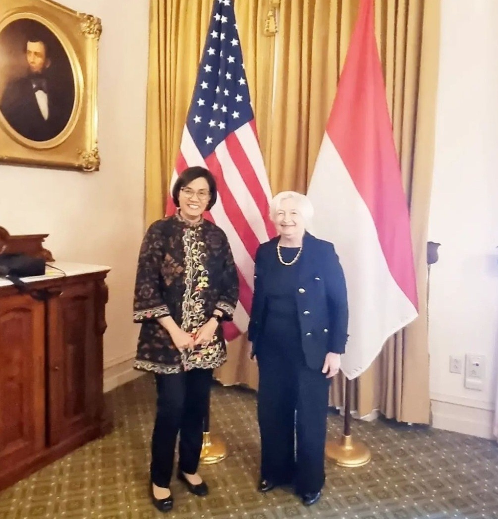 Sri Mulyani Bertemu Janet Yellen di AS, Apa yang Dibahas? (FOTO:Dok IG Sri Mulyani)