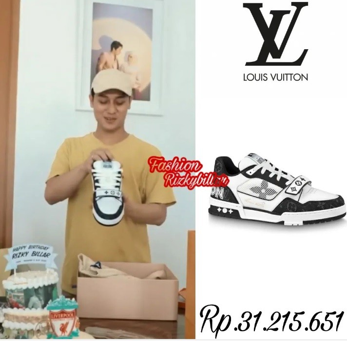 Empat Koleksi Sneakers Mewah Rizky Billar, Ada yang Capai Rp31 Juta. (Foto: Instagram @fashionrizkybillar)