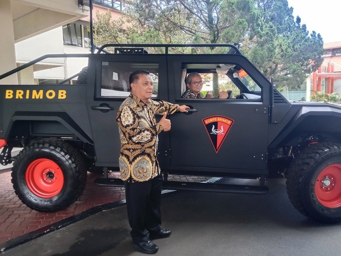 Jadi Andalan Baru Brimob, Intip Keandalan Mobil Taktis 'Maung'. (Foto : MNC Media)