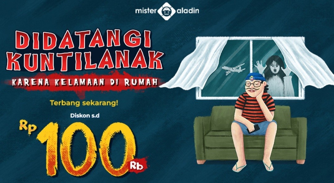 Bosan di Rumah Terus? Mister Aladin Kasih Diskon hingga Rp100 Ribu untuk Terbang Keliling Indonesia (FOTO:MNC Media)