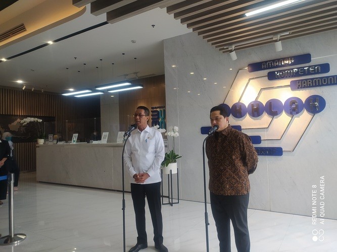PJ Gubernur DKI Sambangi Erick Thohir, Bahas Apa? (Foto: Suparjo Ramlan)