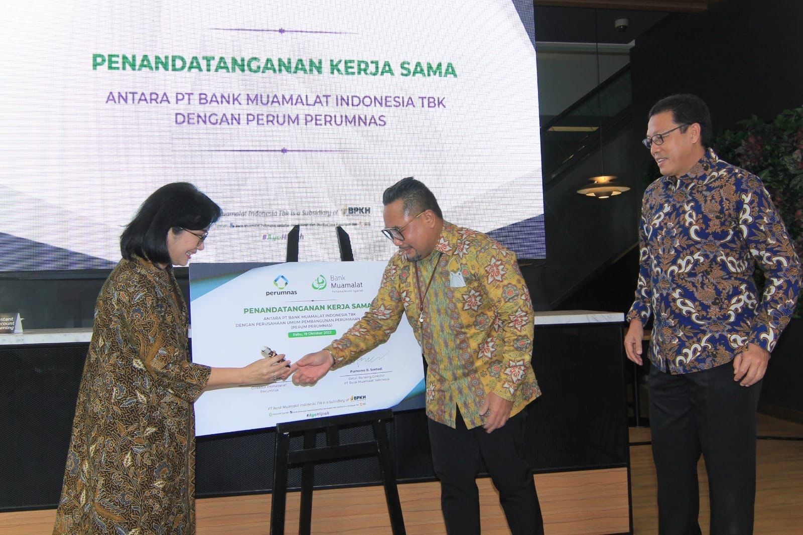 Bank Muamalat Gandeng Perumnas untuk Pasarkan KPR Hijrah. (Foto: MNC Media)