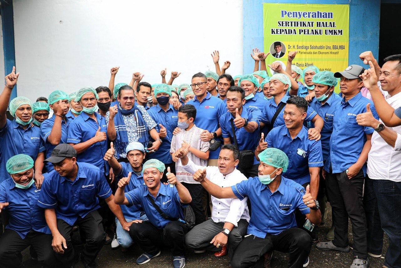 Sandiaga Uno Minta UMKM di Sukabumi Perkuat Kemampuan Digitalisasi  (Dok.MNC)