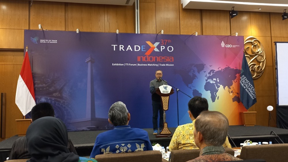 Ajang Trade Expo Indonesia (TEI) ke-37 membukukan nilai transaksi sebesar USD2,94 miliar hingga 23 Oktober 2022.