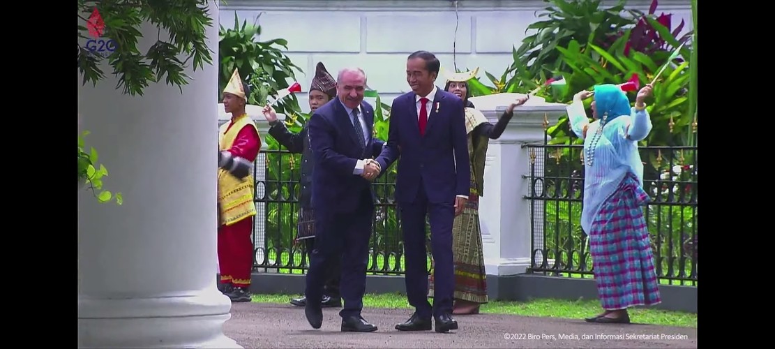 Jokowi Terima Kunjungan PM Palestina Mohammad Shtayyeh. (Foto: Istimewa)