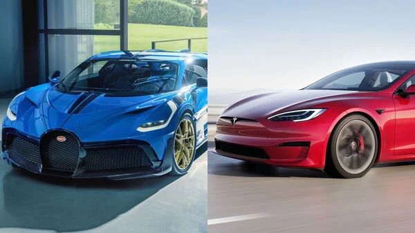 Adu Performa Buggati Divo Vs Tesla S Plaid di Drag Race, Mana yang Tercepat?  (Dok.Hindustantimes)