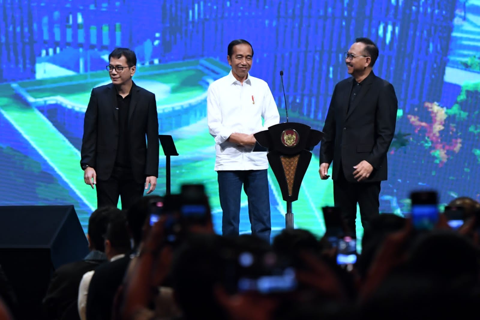Luncurkan Platform Jagat Nusantara, Jokowi Ajak Anak Muda Bangun IKN. (Foto: Biro Pers Setpres)