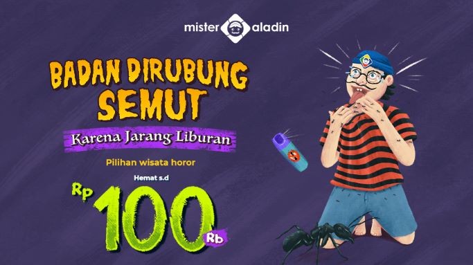 Rayakan Halloween dengan Mister Aladin, Yuk! Ada Diskon hingga Rp100 Ribu. Foto: MNC Media.