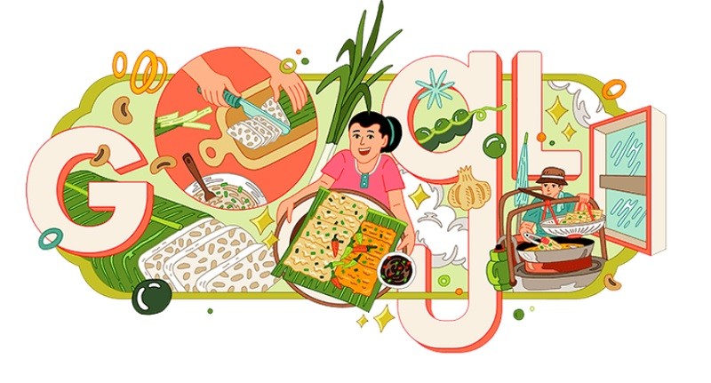 Tempe Mendoan Mejeng di Google Doodle Hari Ini, Alasannya Bikin Bangga. (Foto: Google Doodle).