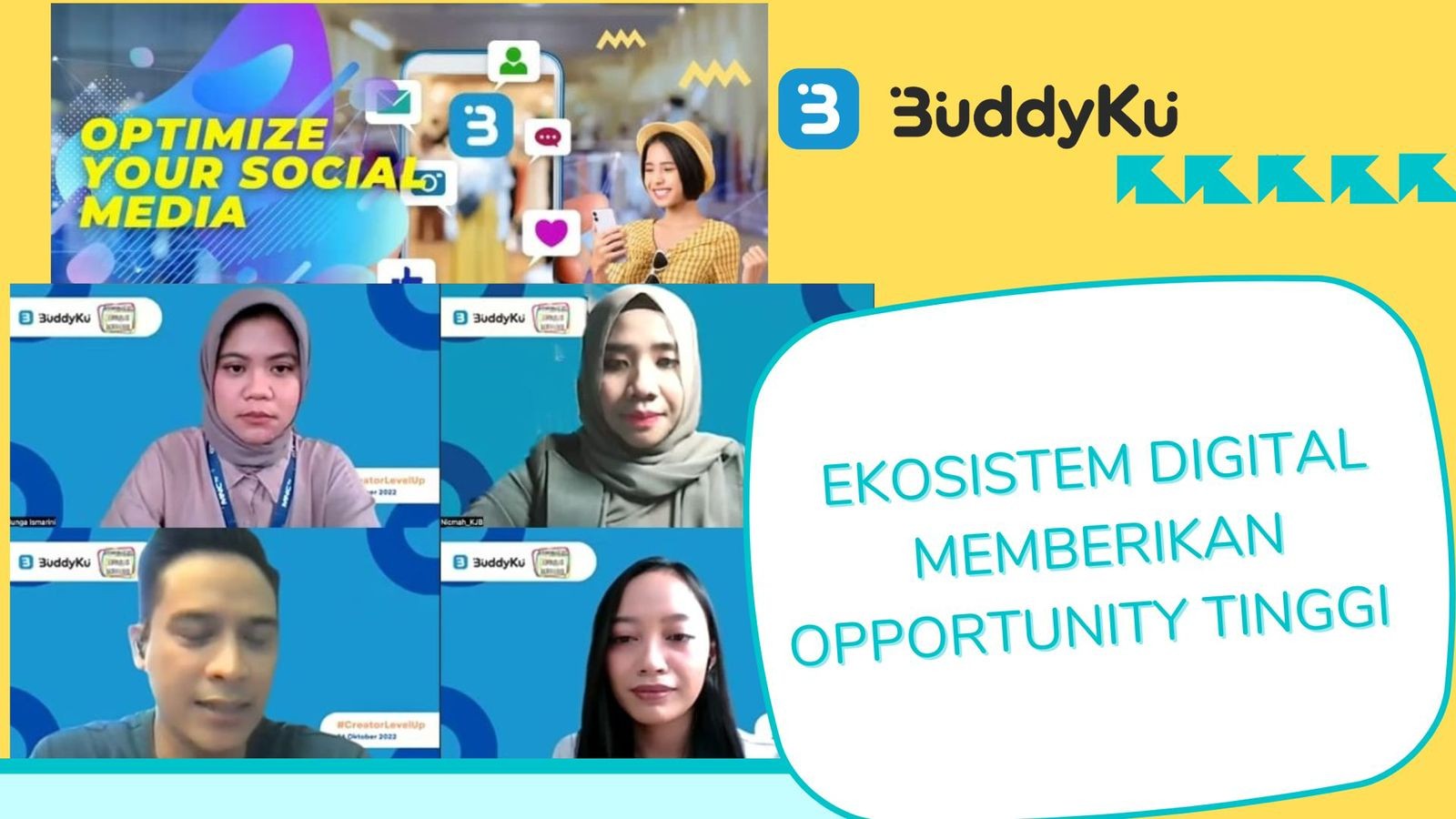 Mau Jadi Konten Kreator? Simak Cara Personal Branding Ala BuddyKu x KJB  (Foto: MNC Media)