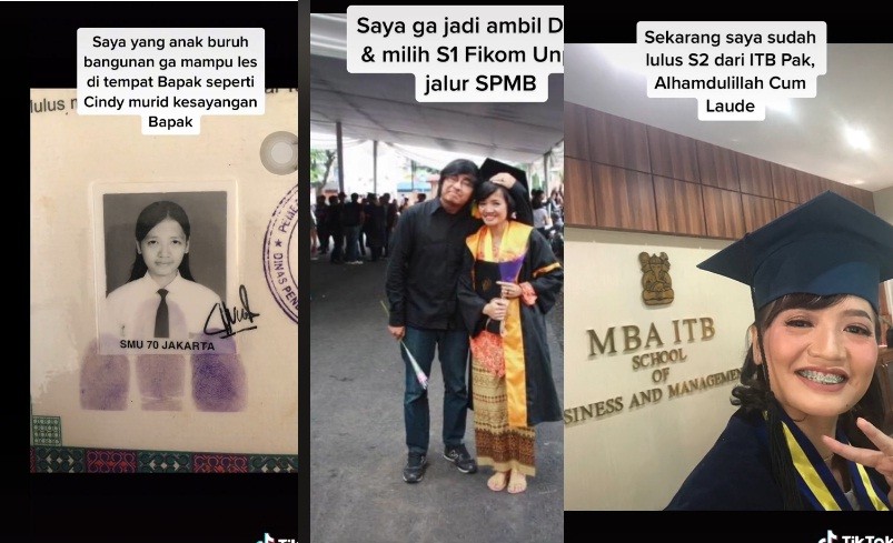 Dirundung Guru Sendiri, Wanita Ini Patahkan Keraguannya. (Foto: Tiktok/@uryceria)