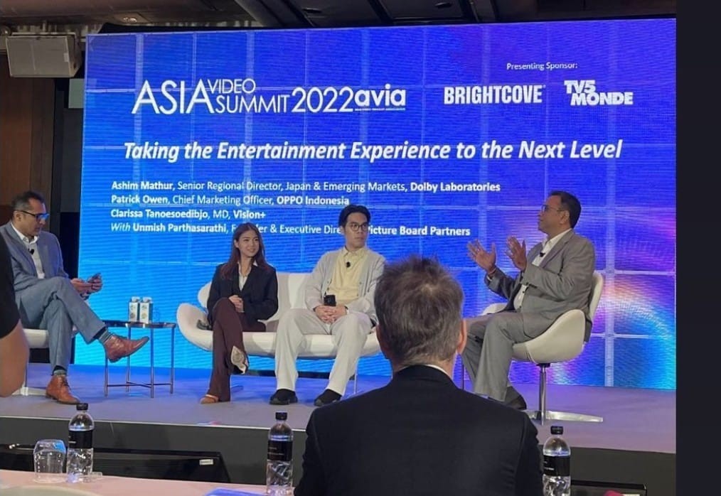 Clarissa Tanoeosedibjo Paparkan Strategi Vision+ di Asia Video Summit 2022. Foto: MNC Media.