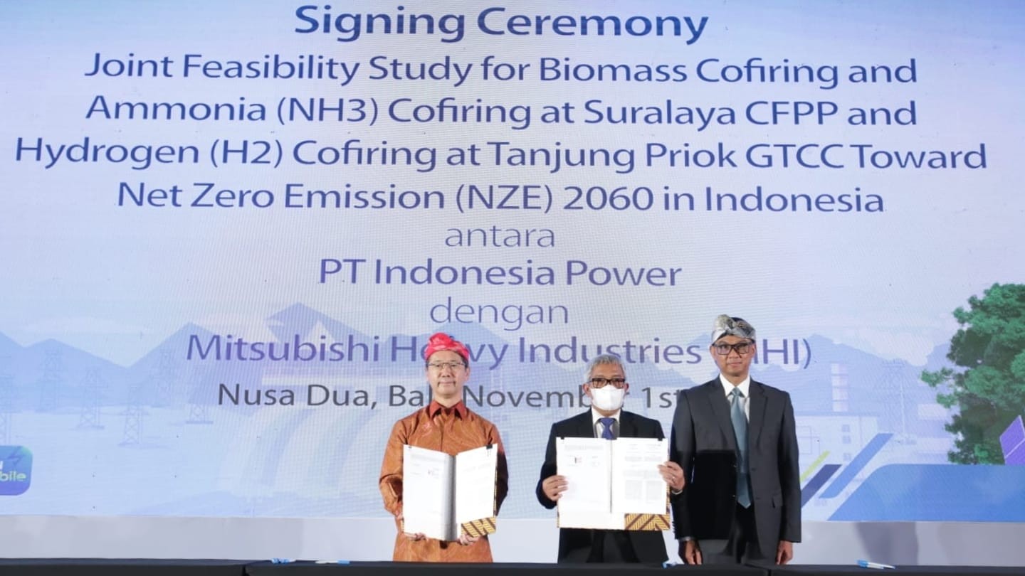 PLN Gandeng Mitsubishi Uji Coba Co-firing Amonia dan Hidrogen pada Pembangkit Listrik. (Foto: PLN/Adv)