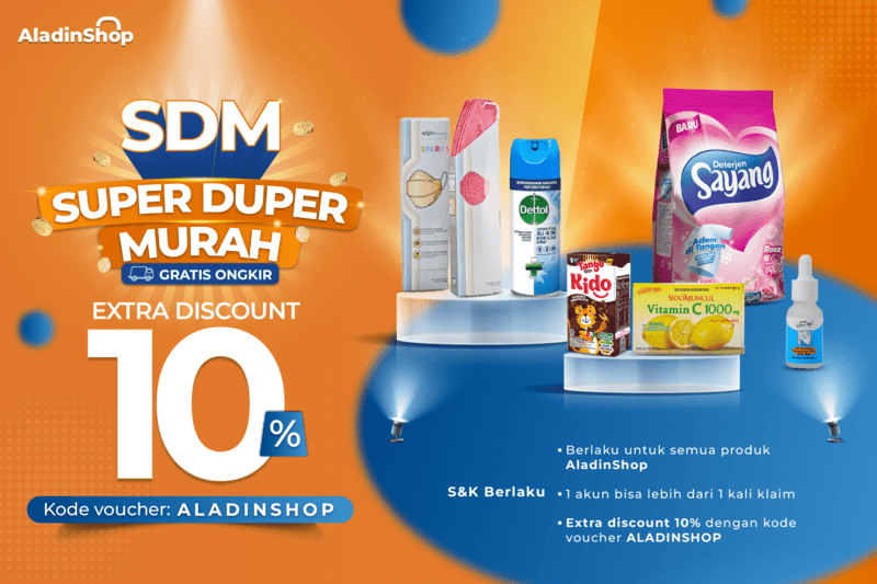 Diskon Plus Gratis Ongkir Bagi yang Belanja Kebutuhan Harian di AladinMall (Dok.MNC)