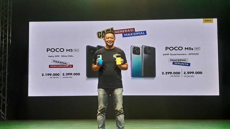 Poco M5 dan M5s Resmi Meluncur di Indonesia, Dibanderol Rp2 Jutaan. (Foto: MNC Media)
