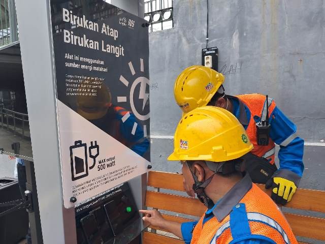 Stasiun MRT Dukuh Atas Sediakan Tiga Charging Station Tenaga Surya (Foto: MNC Media)