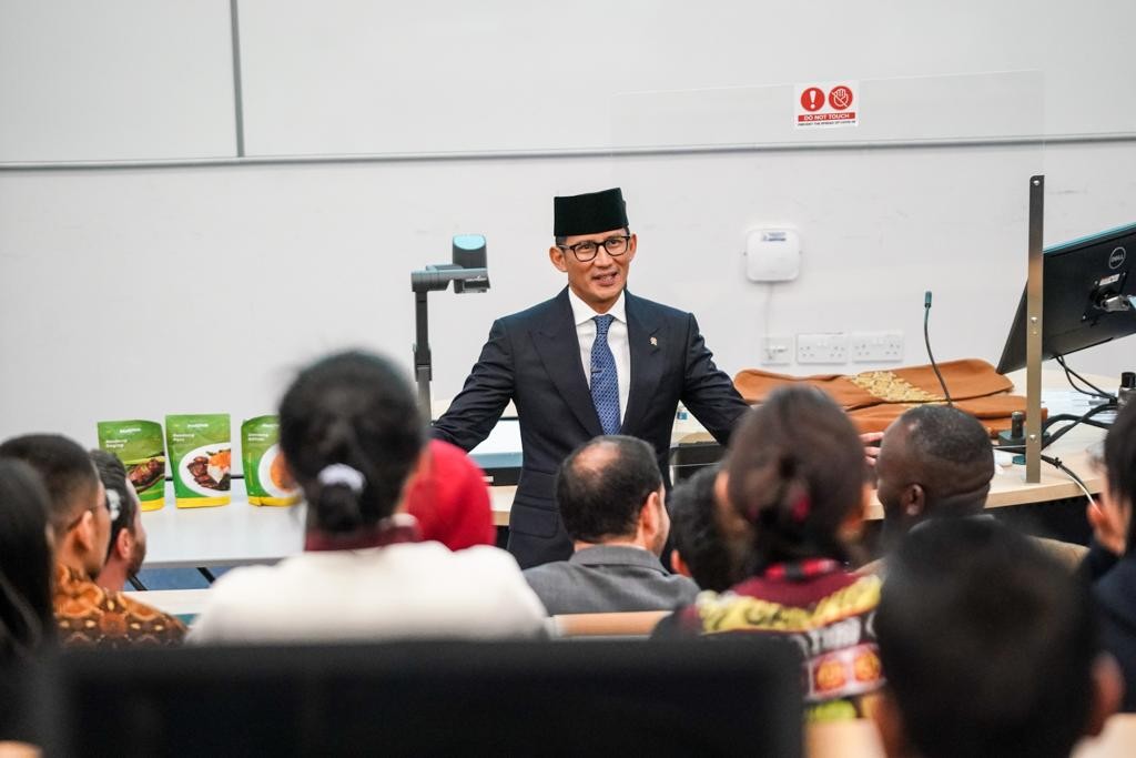 Kolaborasi dengan Universitas di London, Sandiaga: Ciptakan Peluang Usaha. (Foto: Kemenpar)