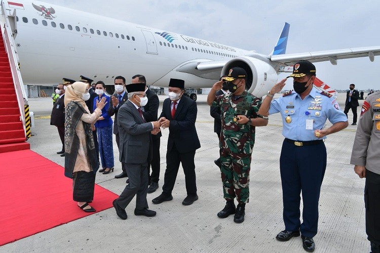 Wapres Tiba di Tanah Air Usai Hadiri COP27 dan Lawatan Timur Tengah. (Foto: MNC Media)