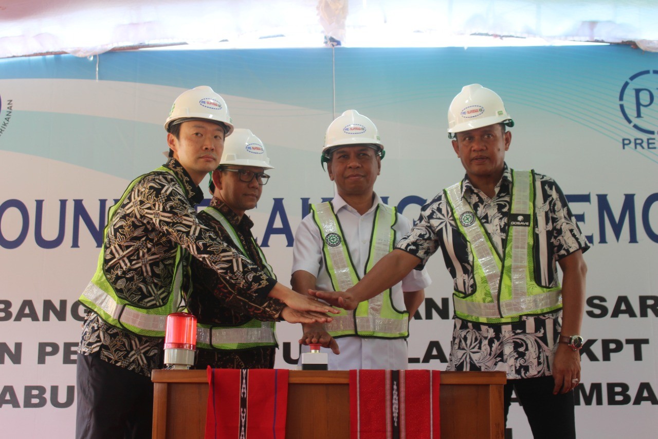 PP Presisi (PPRE) Gandeng Yalapersada KSO Groundbreaking Proyek Prasarana Pelabuhan Perikanan (FOTO:Dok Ist)