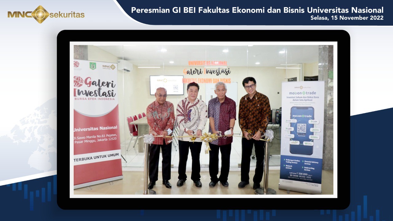MNC Sekuritas Resmikan Galeri Investasi BEI di FEB Universitas Nasional (UNAS) (foto: MNC Media)