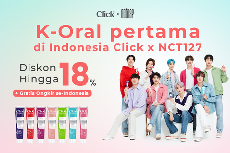 Click x NCT 127 kini hadir di AladinMall, Ada Diskon Spesial dan Gratis Ongkir (FOTO: MNC Media)