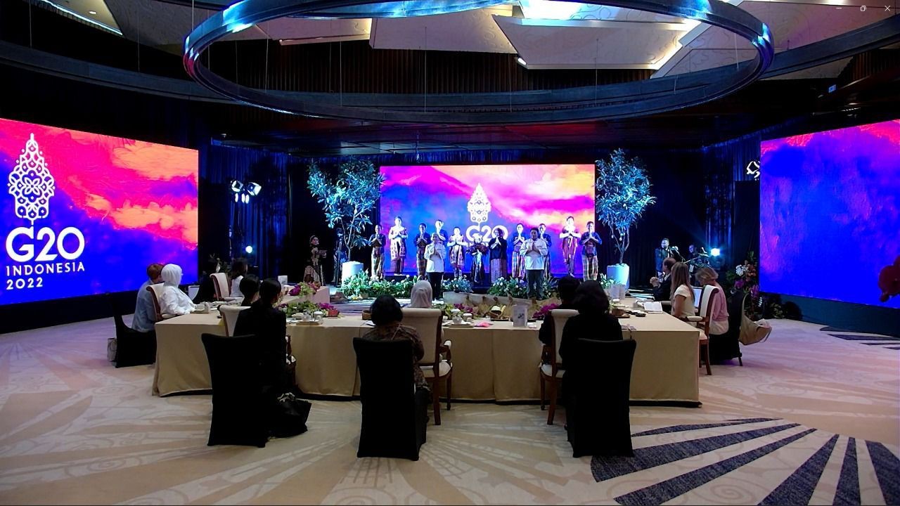 Gelar Spouse Program KTT G20, Angela Tanoesoedibjo: Ragam Pangan Nusantara Jadi Inspirasi Dunia. (Foto: MNC Media)