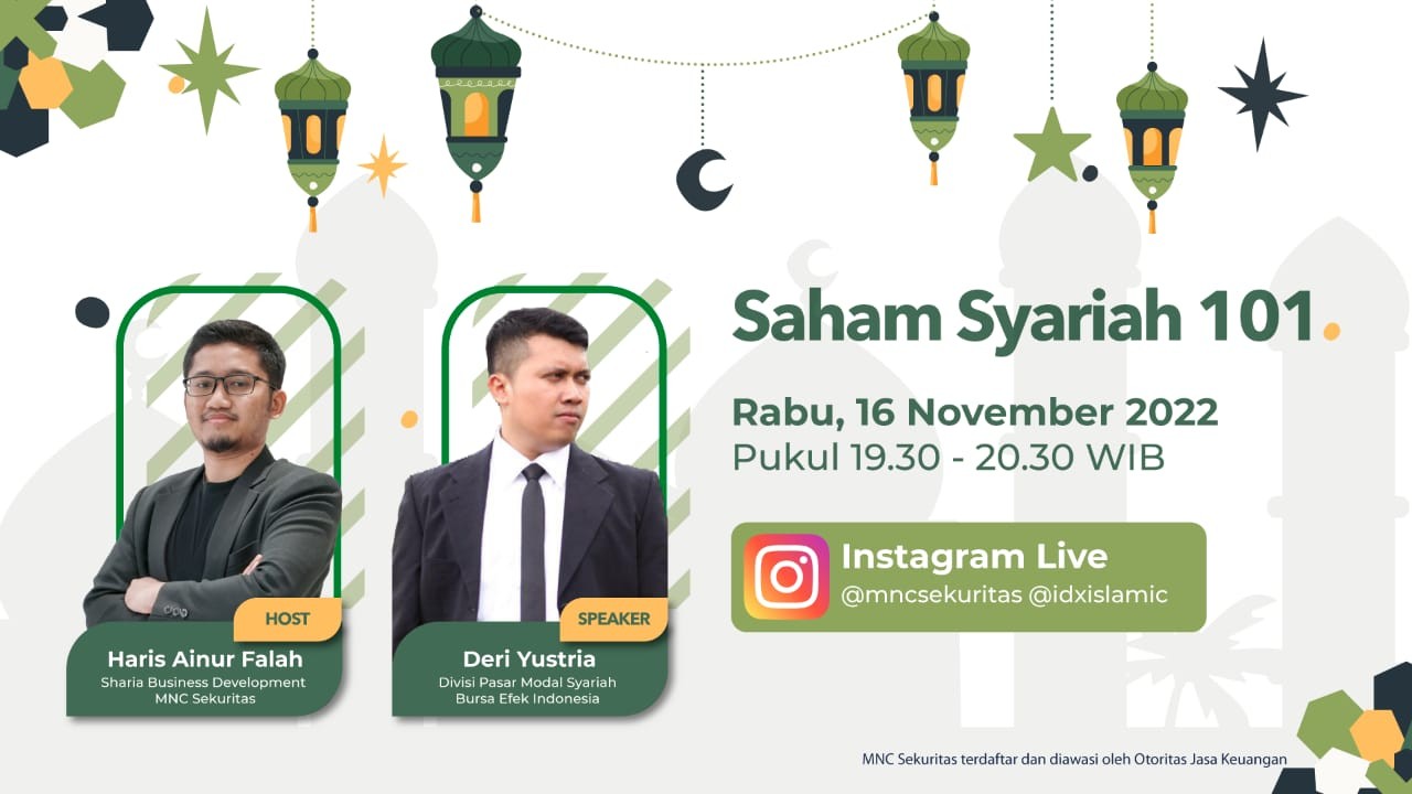 Jangan Lewatkan IG Live MNC Sekuritas Malam Ini:  Saham Syariah 101. Foto: MNC Media.