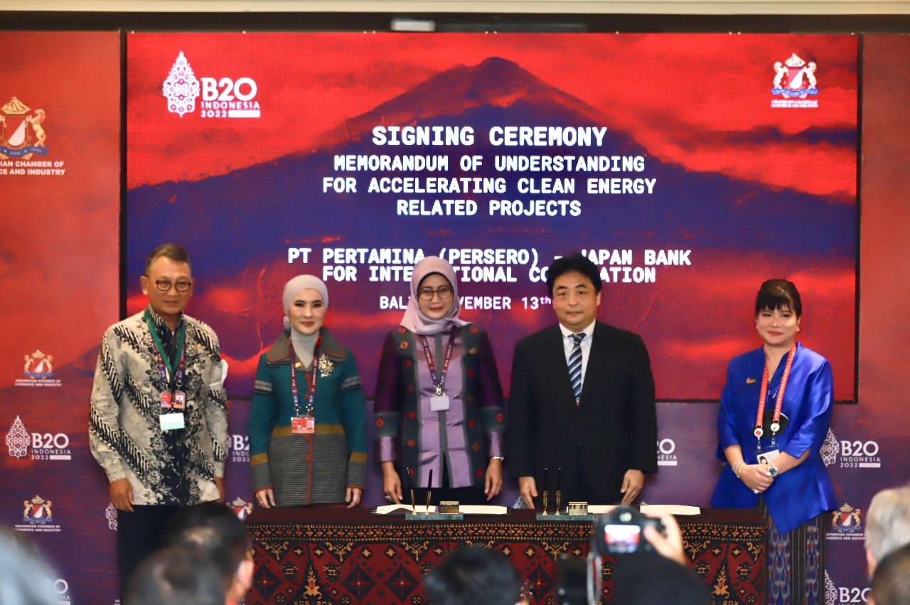 Kejar Target Nol Emisi 2060, Pertamina–JBIC Komitmen Kembangkan Energi Bersih (FOTO: MNC Media)