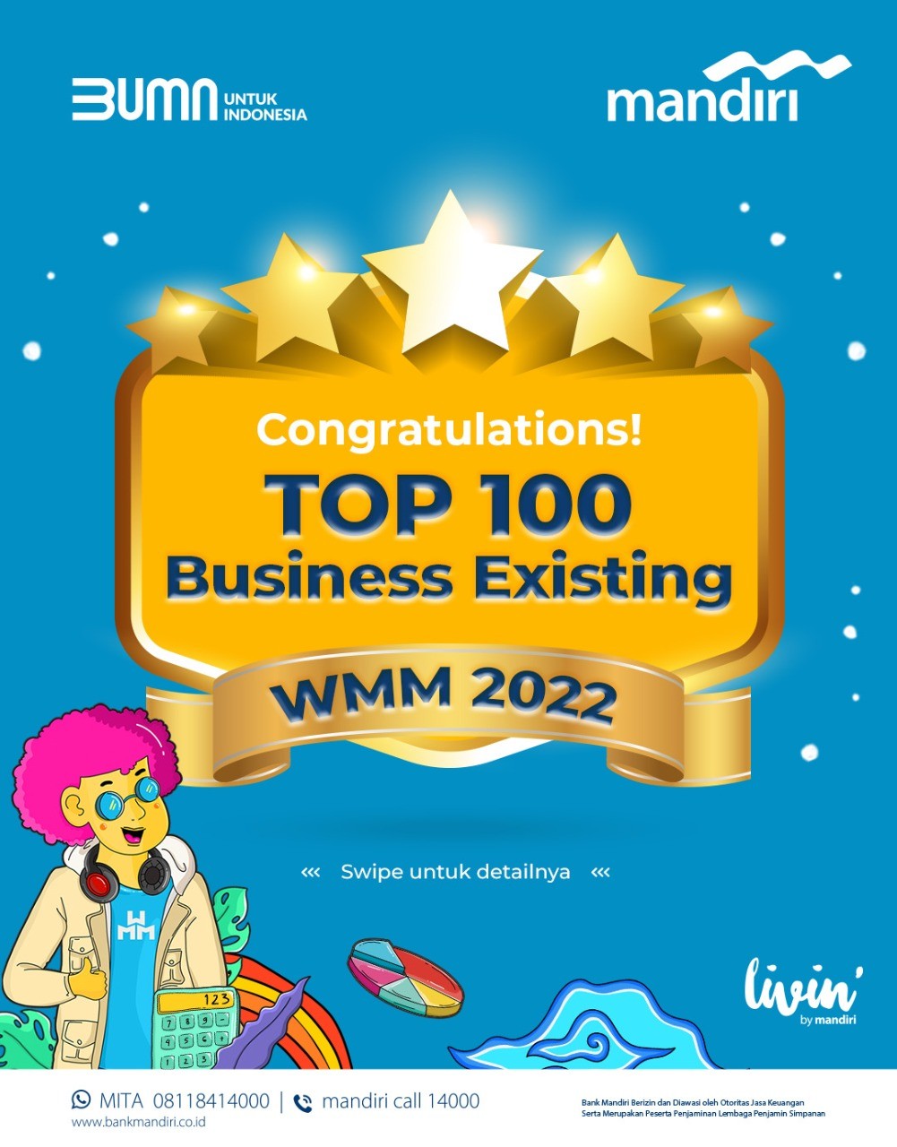 Inilah Para Pemenang TOP 100 Business Existing WMM 2022. (Foto: MPI/Adv)