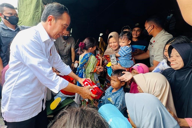Jokowi Kembali Kunjungi Lokasi Gempa di Cianjur (FOTO: Dok MNC Media)