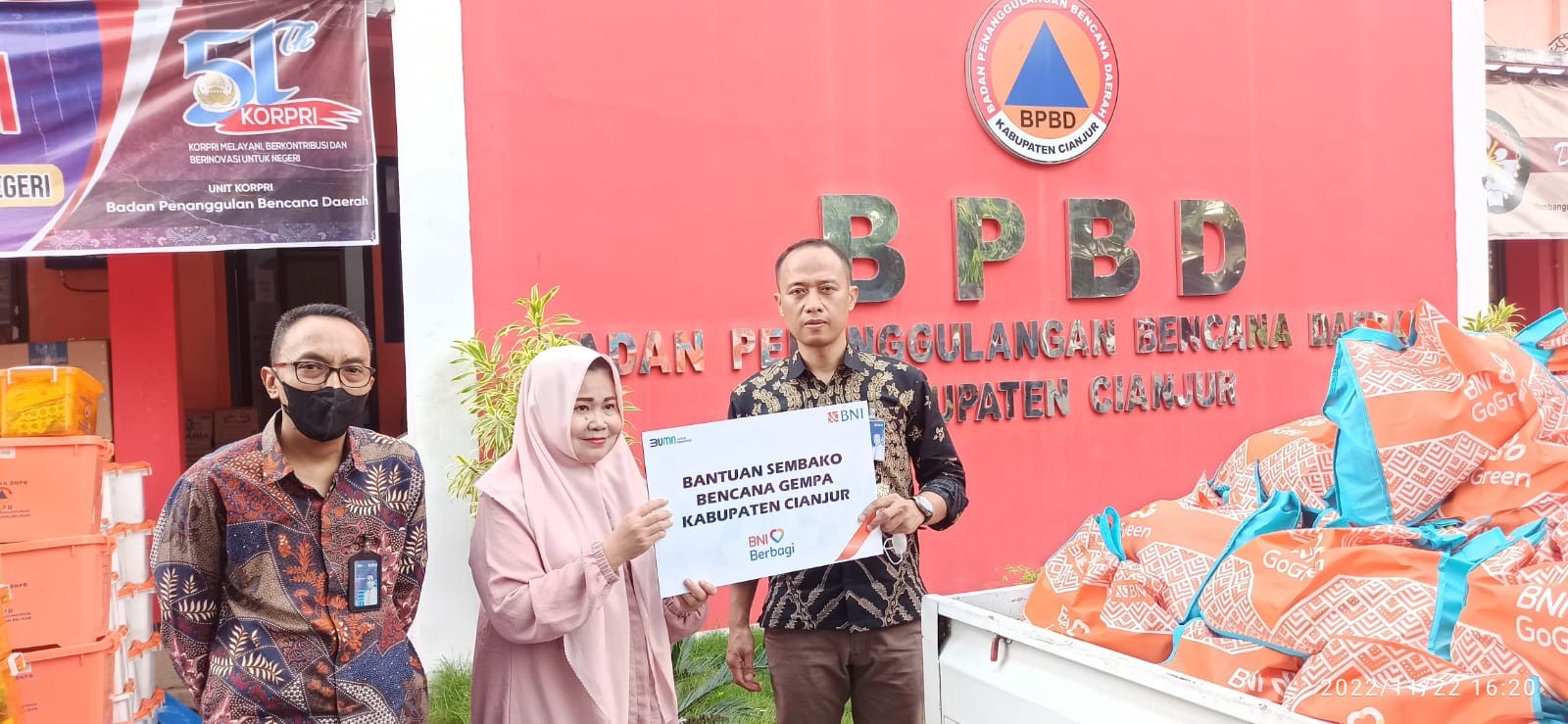Satgas Bencana BUMN, BNI Terjun Bantu Korban Gempa Cianjur (Foto: MNC Media)