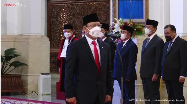 Mardiono Diangkat Jadi Utusan Khusus Bidang Pengentasan Kemiskinan dan Ketahanan Pangan (Dok.Screenshot Youtube Set Kepresidena)
