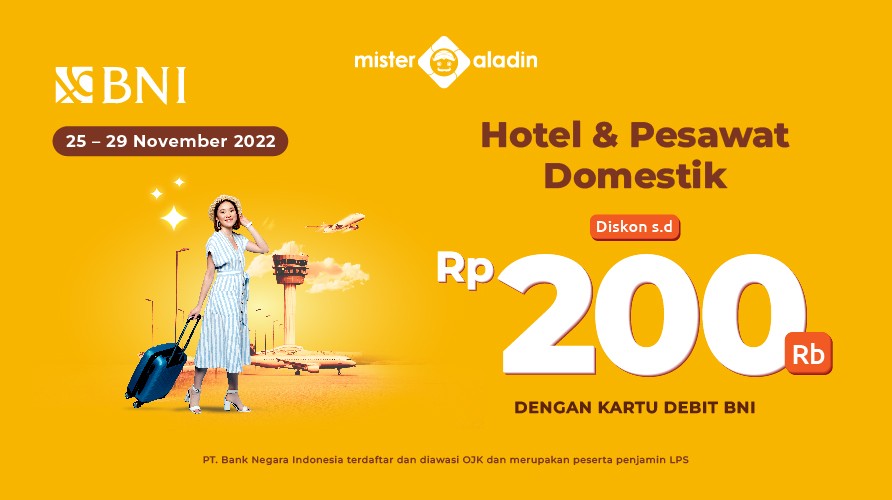 Waktunya Liburan, Mumpung Ada Diskon hingga Rp200 Ribu untuk Tiket Pesawat dan Hotel (FOTO:MNC Media)