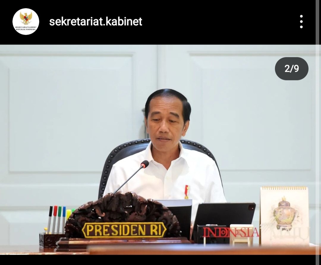 Jokowi Minta Kesepakatan dan Inisiatif dalam G20 Ditindaklanjuti Segera. (Foto: Instagram Sekretariat Kabinet)