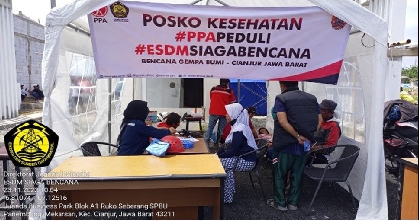 ESDM Kirim Tim Siaga Bencana Bantu Korban Gempa Cianjur. (Foto: MNC media)