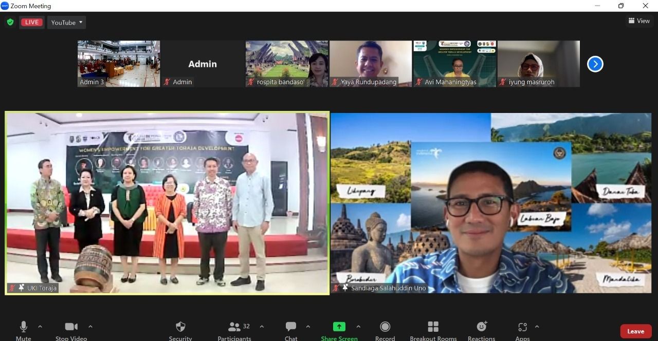 Buka Toraja & Tourism Beyond 2022, Sandiaga: Bangkitkan Sektor Parekraf (foto: MNC Media)