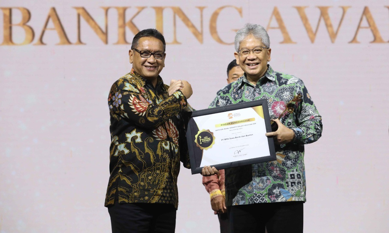 Bank Teraktif, bank bjb Raih Banking Award dari Lembaga Penjamin Simpanan. (Foto; Bank bjbj/Adv)