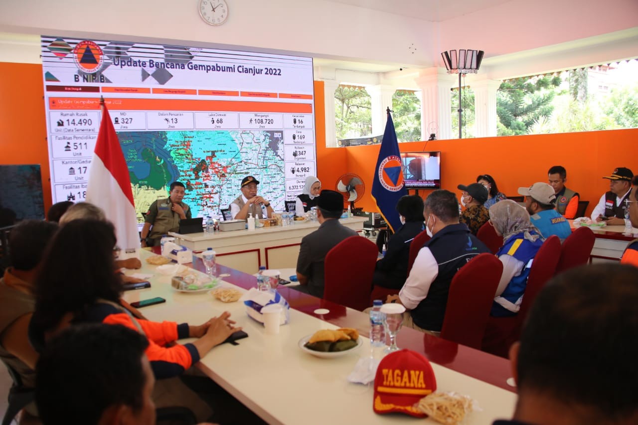 14.490 Rumah Rusak Akibat Gempa Cianjur, Segera Direhabilitasi dan Rekonstruksi. (Foto: KemenkoPMK)