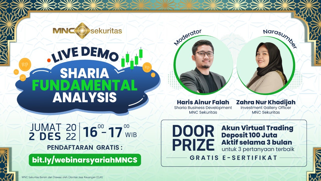 Besok, Saksikan Webinar MNC Sekuritas: Live Demo Sharia Fundamental Analysis (FOTO: MNC Media)