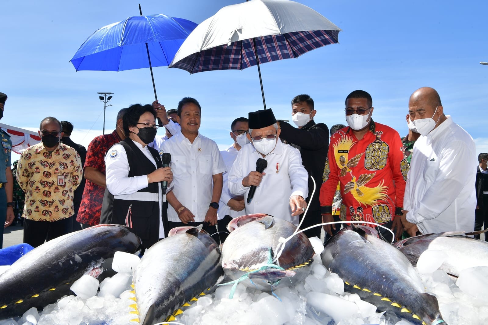 Wapres Maruf melepas ekspor ikan tuna Papua ke pasar Jepang hingga Amerika di Pelabuhan Pelindo