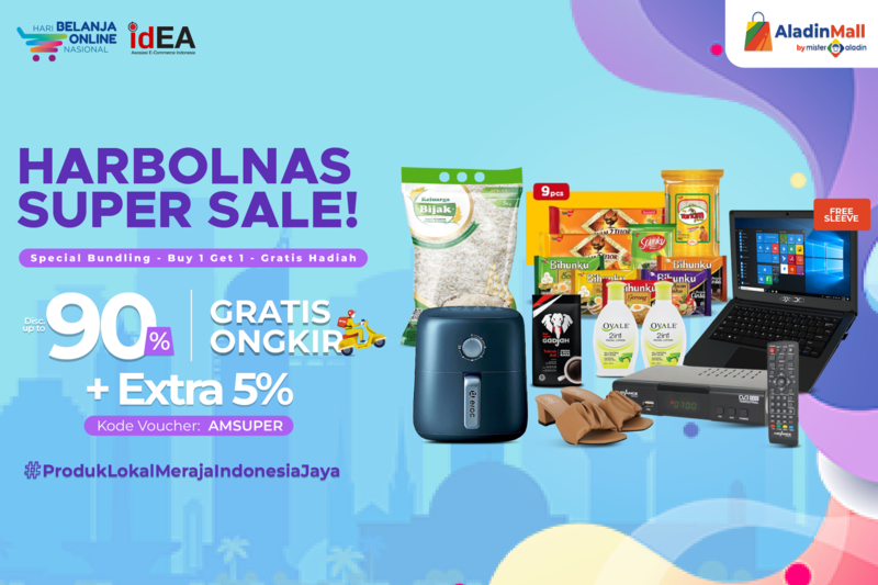 Harbolnas, Serbu AladinMall yang Kasih Diskon sampai 90 Persen. (Foto: MNC Media)