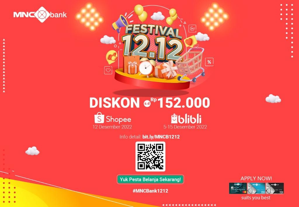 Harbolnas 12.12, Jangan Lewatkan Diskon Menarik dari MNC Bank (foto: MNC Media)