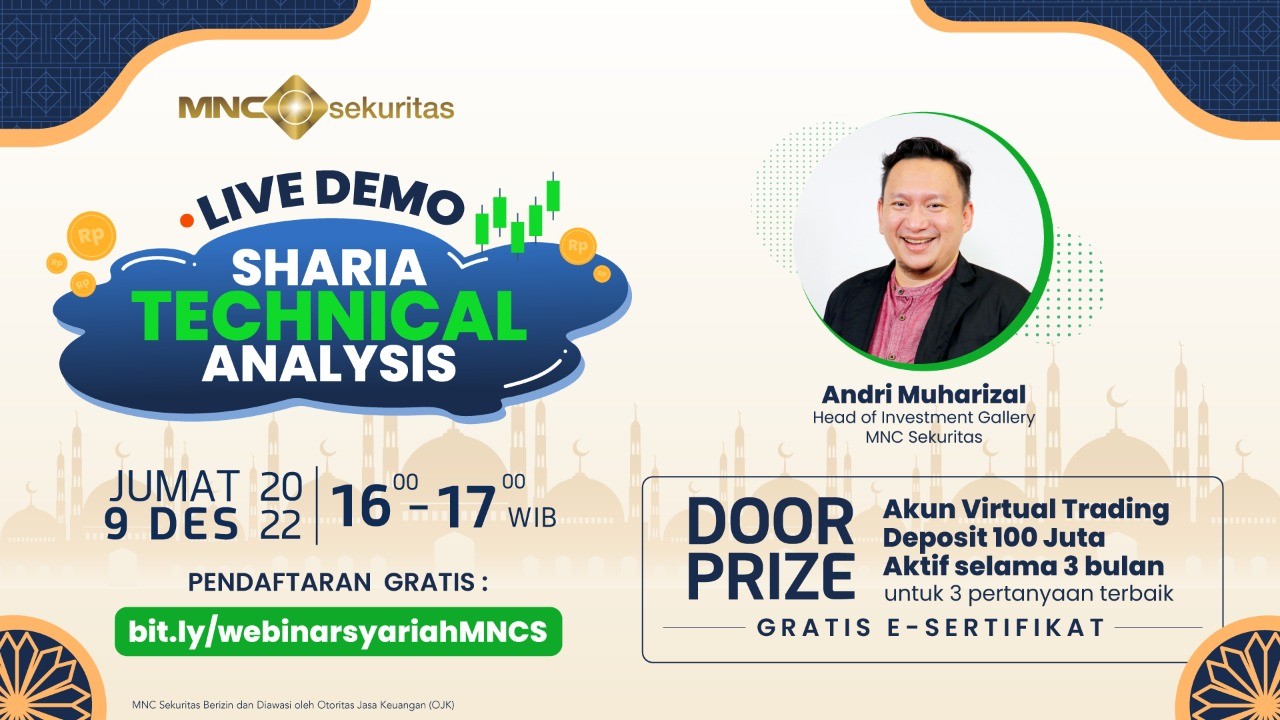 Webinar MNC Sekuritas Sajikan Live Demo Sharia Technical Analysis (foto: MNC Media)
